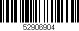 Código de barras (EAN, GTIN, SKU, ISBN): '52906904'