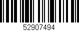 Código de barras (EAN, GTIN, SKU, ISBN): '52907494'