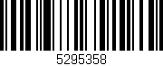 Código de barras (EAN, GTIN, SKU, ISBN): '5295358'