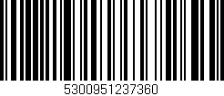 Código de barras (EAN, GTIN, SKU, ISBN): '5300951237360'