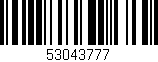 Código de barras (EAN, GTIN, SKU, ISBN): '53043777'