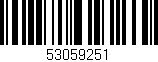 Código de barras (EAN, GTIN, SKU, ISBN): '53059251'