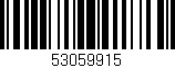 Código de barras (EAN, GTIN, SKU, ISBN): '53059915'