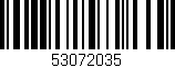 Código de barras (EAN, GTIN, SKU, ISBN): '53072035'