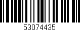Código de barras (EAN, GTIN, SKU, ISBN): '53074435'
