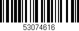 Código de barras (EAN, GTIN, SKU, ISBN): '53074616'