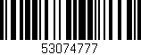 Código de barras (EAN, GTIN, SKU, ISBN): '53074777'