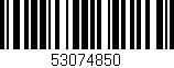 Código de barras (EAN, GTIN, SKU, ISBN): '53074850'