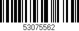 Código de barras (EAN, GTIN, SKU, ISBN): '53075562'