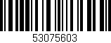 Código de barras (EAN, GTIN, SKU, ISBN): '53075603'