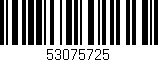 Código de barras (EAN, GTIN, SKU, ISBN): '53075725'