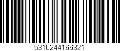 Código de barras (EAN, GTIN, SKU, ISBN): '5310244166321'