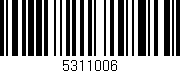 Código de barras (EAN, GTIN, SKU, ISBN): '5311006'