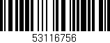 Código de barras (EAN, GTIN, SKU, ISBN): '53116756'