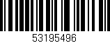 Código de barras (EAN, GTIN, SKU, ISBN): '53195496'