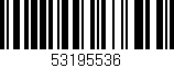 Código de barras (EAN, GTIN, SKU, ISBN): '53195536'