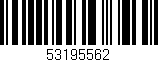 Código de barras (EAN, GTIN, SKU, ISBN): '53195562'