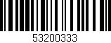 Código de barras (EAN, GTIN, SKU, ISBN): '53200333'