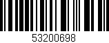 Código de barras (EAN, GTIN, SKU, ISBN): '53200698'