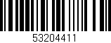 Código de barras (EAN, GTIN, SKU, ISBN): '53204411'