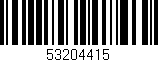 Código de barras (EAN, GTIN, SKU, ISBN): '53204415'