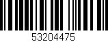 Código de barras (EAN, GTIN, SKU, ISBN): '53204475'