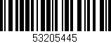 Código de barras (EAN, GTIN, SKU, ISBN): '53205445'