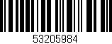 Código de barras (EAN, GTIN, SKU, ISBN): '53205984'