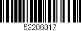 Código de barras (EAN, GTIN, SKU, ISBN): '53206017'