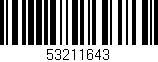 Código de barras (EAN, GTIN, SKU, ISBN): '53211643'