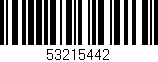 Código de barras (EAN, GTIN, SKU, ISBN): '53215442'