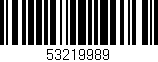 Código de barras (EAN, GTIN, SKU, ISBN): '53219989'