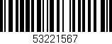 Código de barras (EAN, GTIN, SKU, ISBN): '53221567'