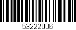 Código de barras (EAN, GTIN, SKU, ISBN): '53222006'