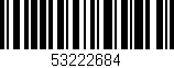 Código de barras (EAN, GTIN, SKU, ISBN): '53222684'