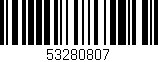 Código de barras (EAN, GTIN, SKU, ISBN): '53280807'
