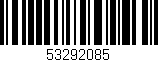 Código de barras (EAN, GTIN, SKU, ISBN): '53292085'