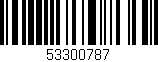 Código de barras (EAN, GTIN, SKU, ISBN): '53300787'