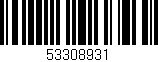 Código de barras (EAN, GTIN, SKU, ISBN): '53308931'