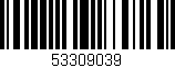 Código de barras (EAN, GTIN, SKU, ISBN): '53309039'