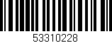 Código de barras (EAN, GTIN, SKU, ISBN): '53310228'