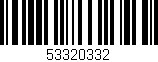 Código de barras (EAN, GTIN, SKU, ISBN): '53320332'