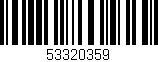 Código de barras (EAN, GTIN, SKU, ISBN): '53320359'