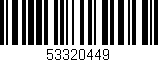 Código de barras (EAN, GTIN, SKU, ISBN): '53320449'