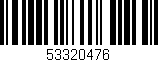 Código de barras (EAN, GTIN, SKU, ISBN): '53320476'