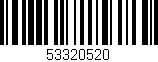 Código de barras (EAN, GTIN, SKU, ISBN): '53320520'