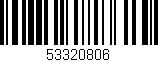 Código de barras (EAN, GTIN, SKU, ISBN): '53320806'