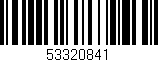 Código de barras (EAN, GTIN, SKU, ISBN): '53320841'