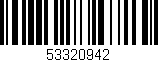 Código de barras (EAN, GTIN, SKU, ISBN): '53320942'