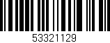 Código de barras (EAN, GTIN, SKU, ISBN): '53321129'